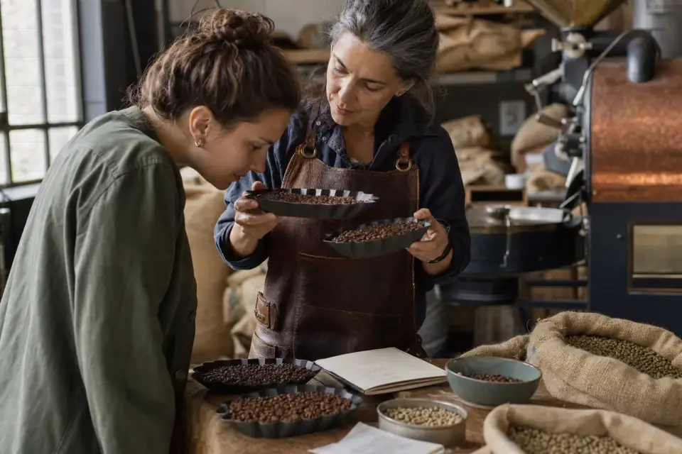 Emotionaler Kaffeemoment zu fairtrade-kaffee für kaffeevollautomaten mit ausgewogenem körper