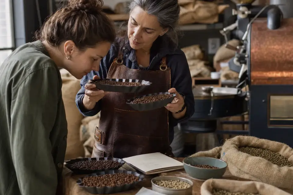 Emotionaler Kaffeemoment zu single-origin-kaffee für kaffeevollautomaten mit fruchtigen noten