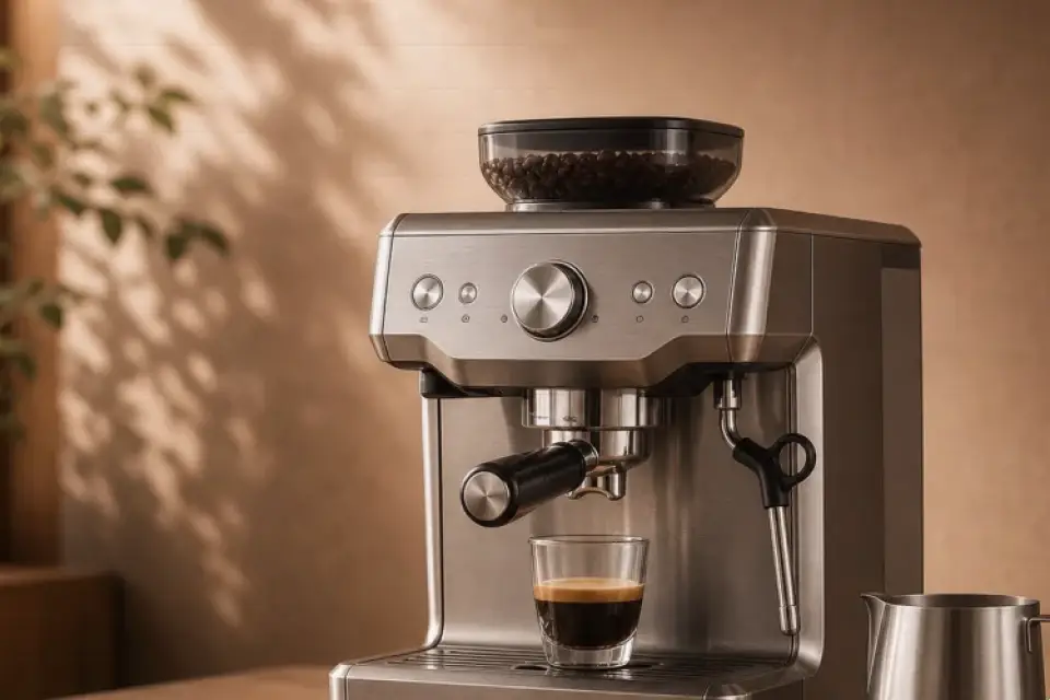 Emotionaler Kaffeemoment zu espresso hat wenig aroma nach dem bohnenwechsel