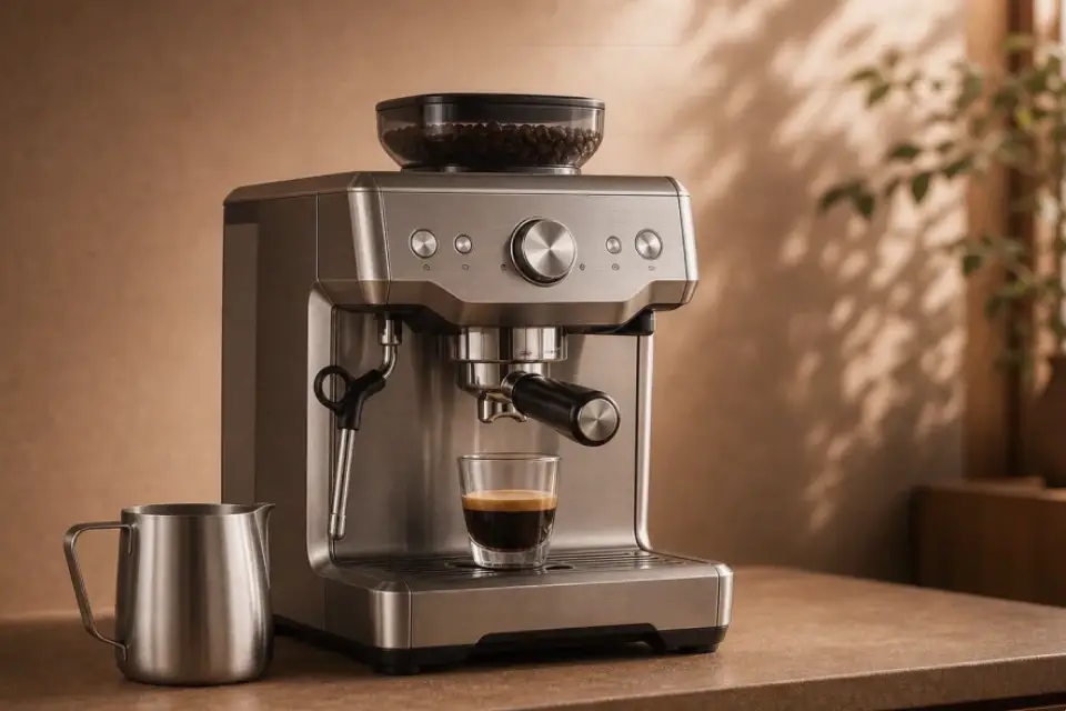 Emotionaler Kaffeemoment zu espressokocher läuft zu langsam mit neuen geräten