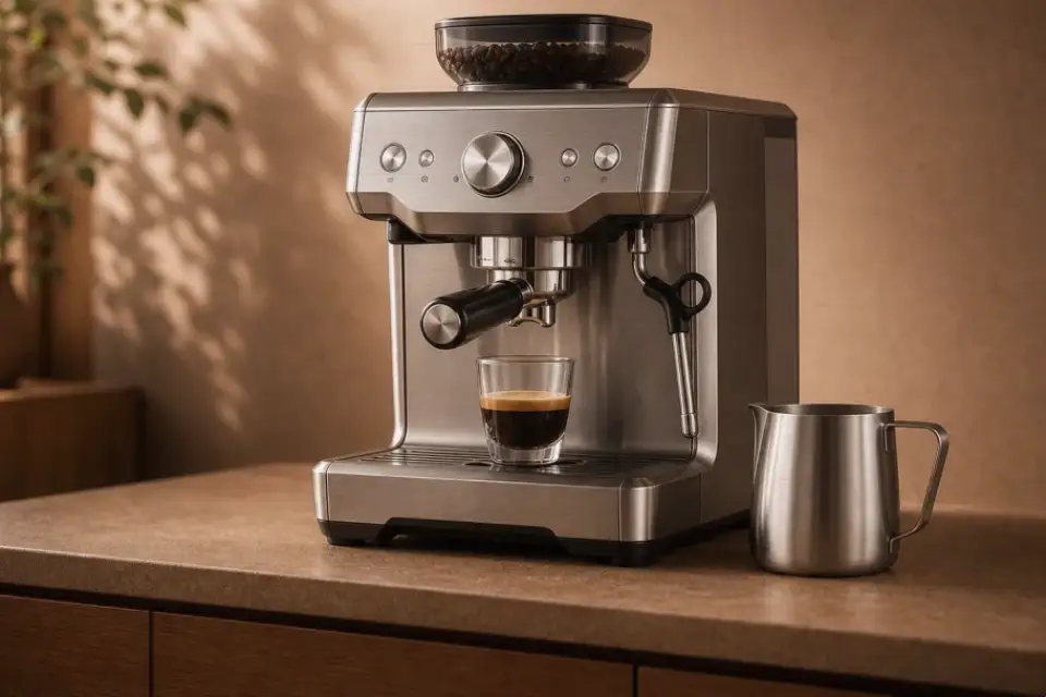 Emotionaler Kaffeemoment zu espressokocher schmeckt bitter nach der reinigung