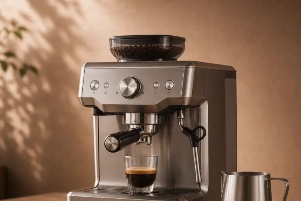 Emotionaler Kaffeemoment zu espressokocher schmeckt wässrig nach dem bohnenwechsel
