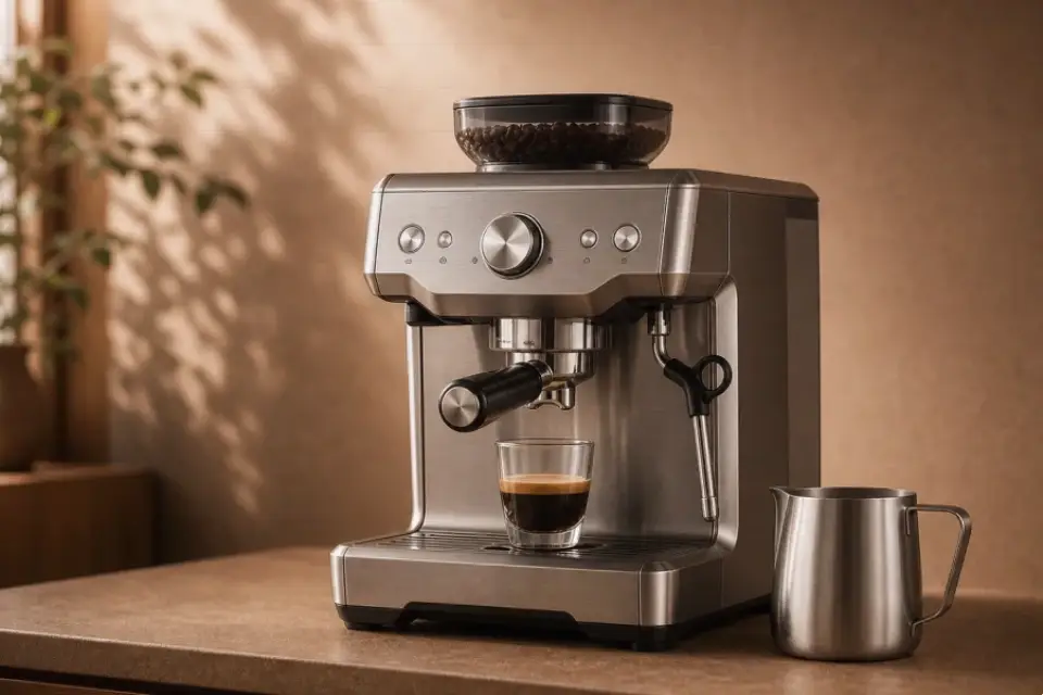 Emotionaler Kaffeemoment zu french press läuft zu langsam am morgen