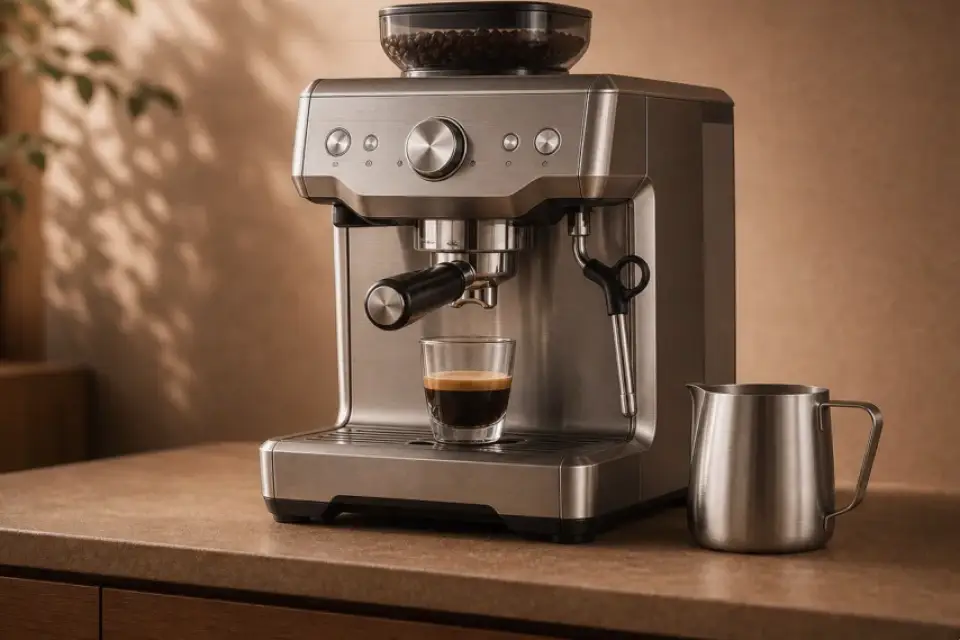 Emotionaler Kaffeemoment zu handfilter schwankt im geschmack nach der reinigung