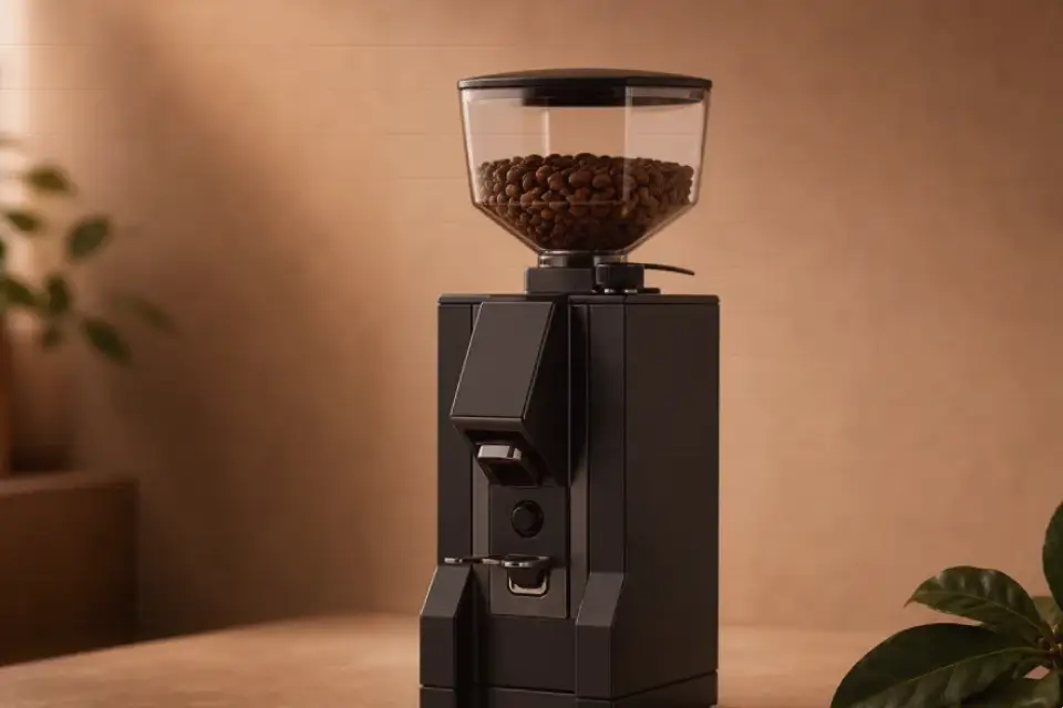 Plausibler Arbeitsschritt zu kaffeemühle hat keine crema am morgen