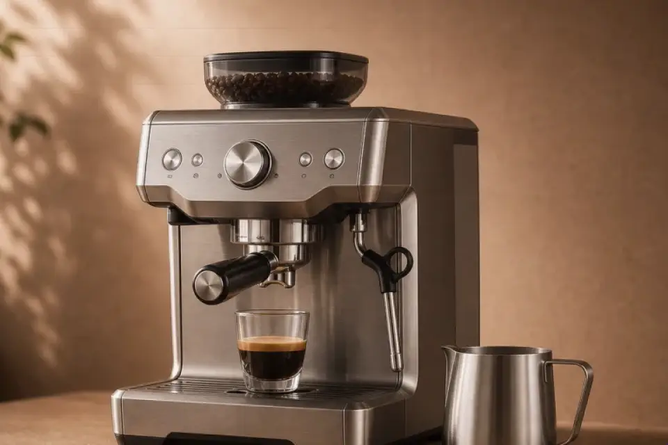 Emotionaler Kaffeemoment zu kaffeemühle schmeckt verbrannt bei mehreren tassen