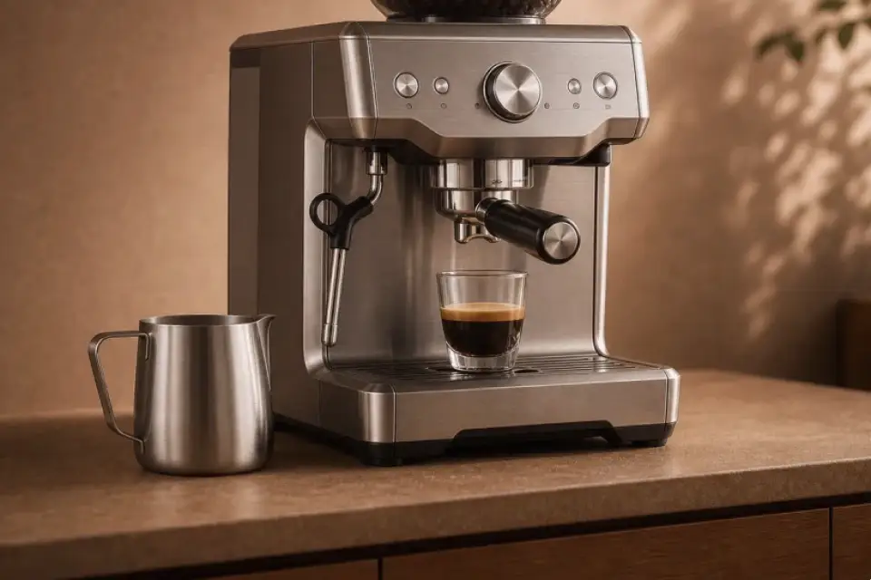 Emotionaler Kaffeemoment zu kaffeevollautomat läuft zu schnell nach dem bohnenwechsel