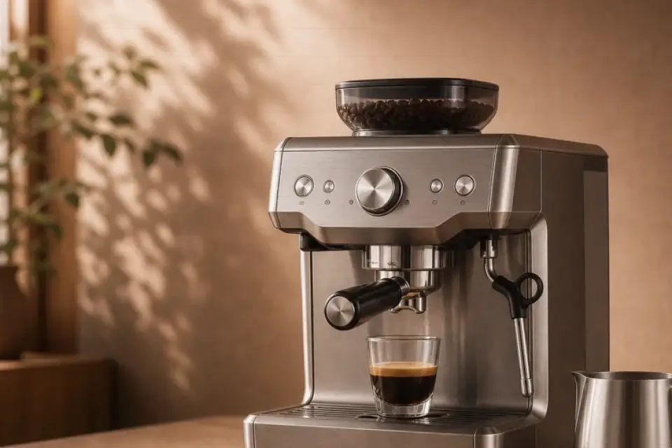 Emotionaler Kaffeemoment zu milchaufschäumer läuft zu schnell bei mehreren tassen
