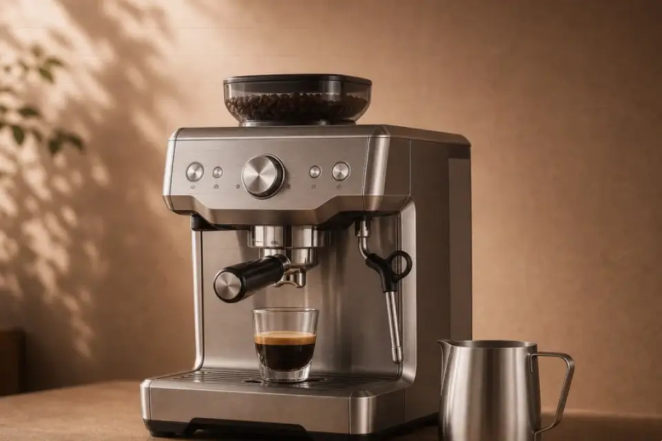 Emotionaler Kaffeemoment zu milchaufschäumer schmeckt bitter bei mehreren tassen