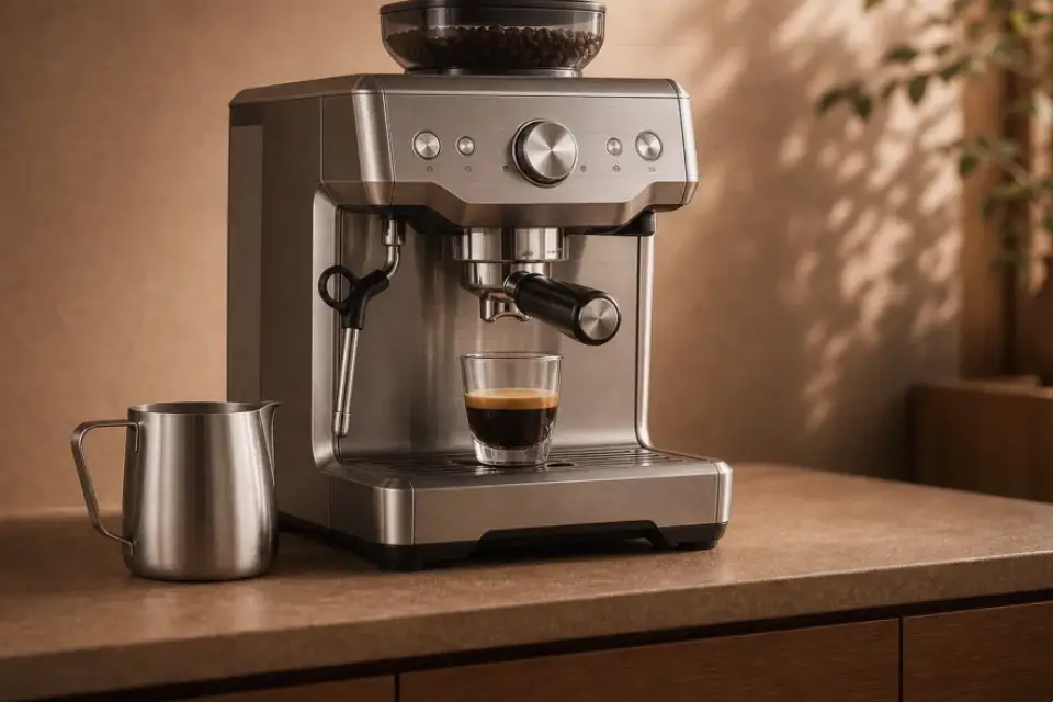 Emotionaler Kaffeemoment zu milchaufschäumer schmeckt wässrig bei mehreren tassen
