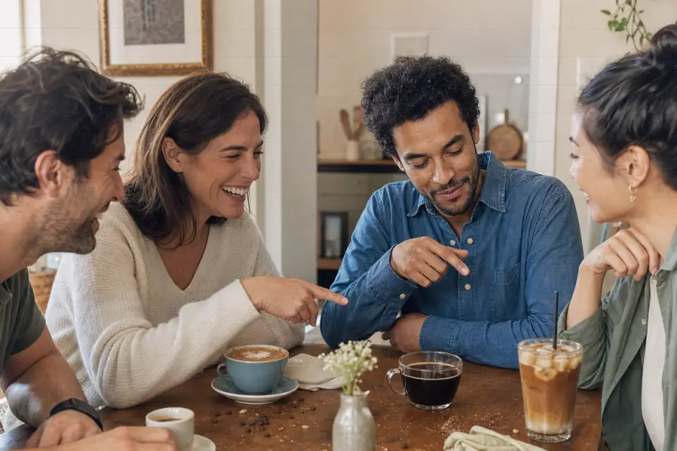 Emotionaler Kaffeemoment zu padmaschine für gäste mit kurzer aufheizzeit
