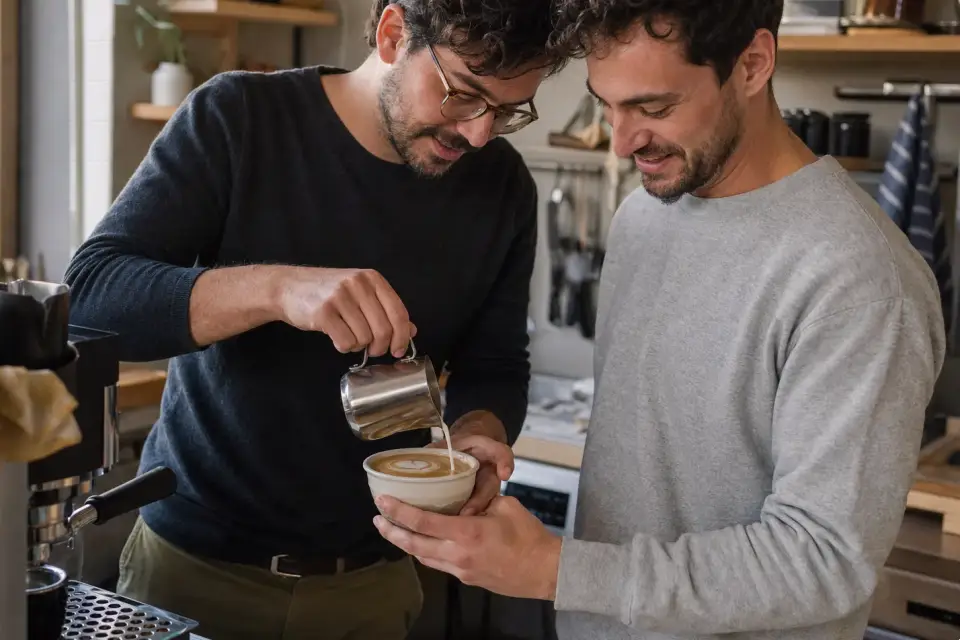 Emotionaler Kaffeemoment zu milchaufschäumer für kleine küchen mit einfacher reinigung