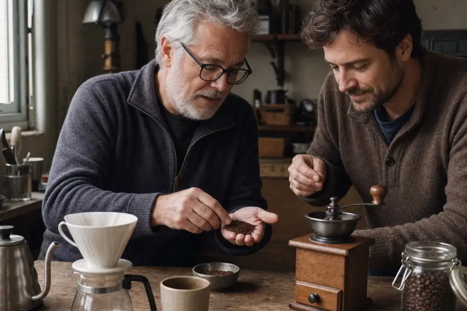Emotionaler Kaffeemoment zu espresso zubereiten ohne bitteren geschmack mit hartem wasser
