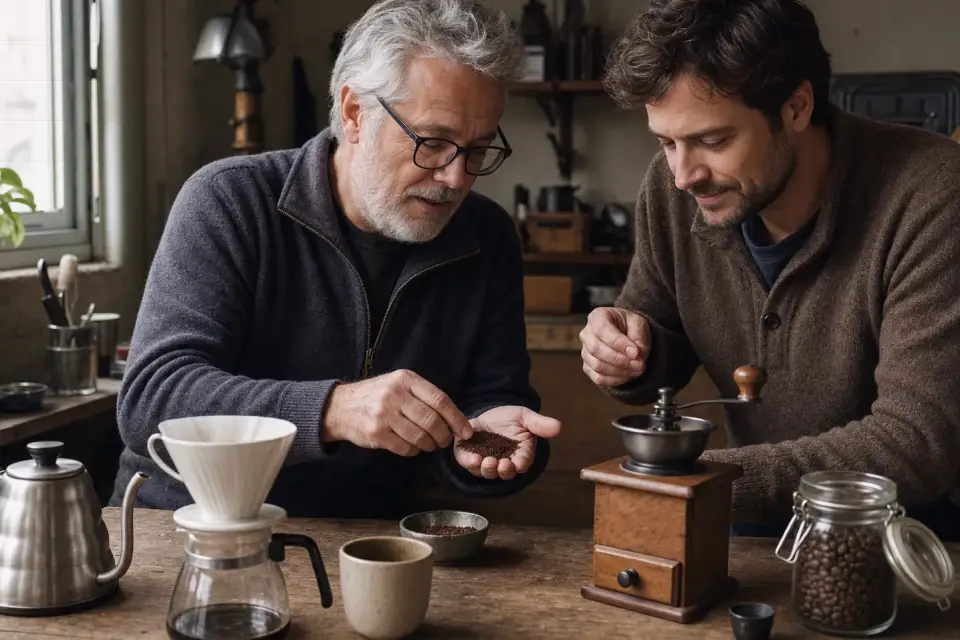 Emotionaler Kaffeemoment zu espressokocher richtig verwenden mit kräftigem körper für kleine mengen