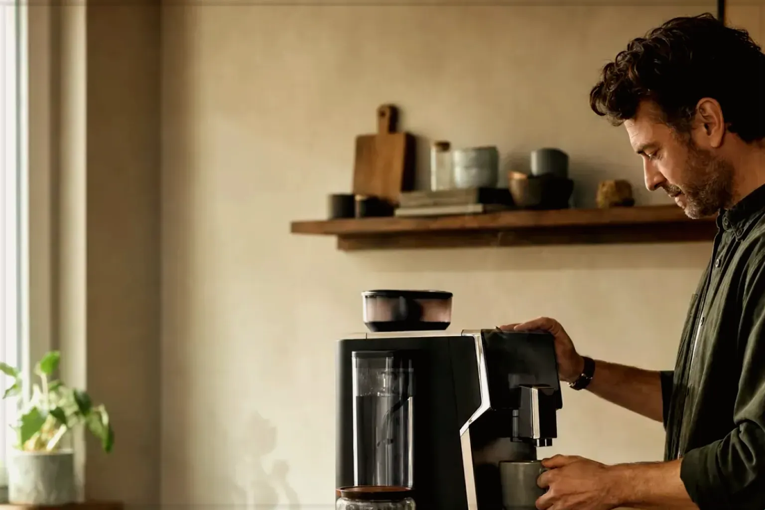 De’Longhi Magnifica Start ECAM220.60.B in einer authentischen Nutzungssituation