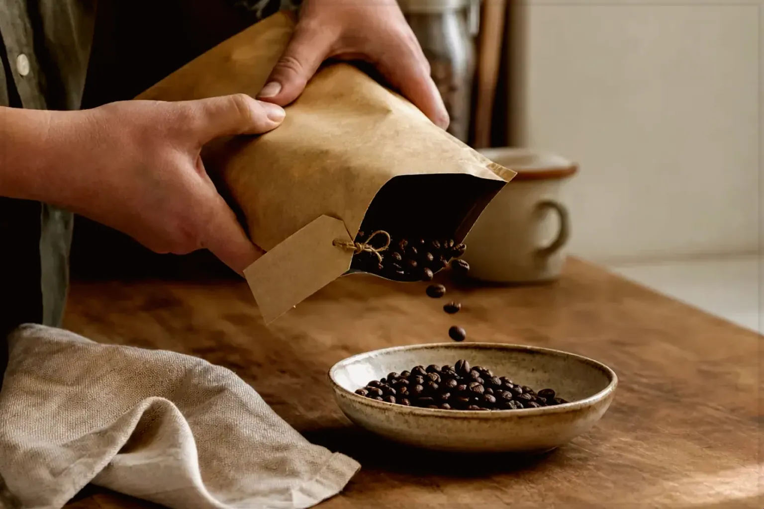Mount Hagen Barista Espresso in einer authentischen Nutzungssituation
