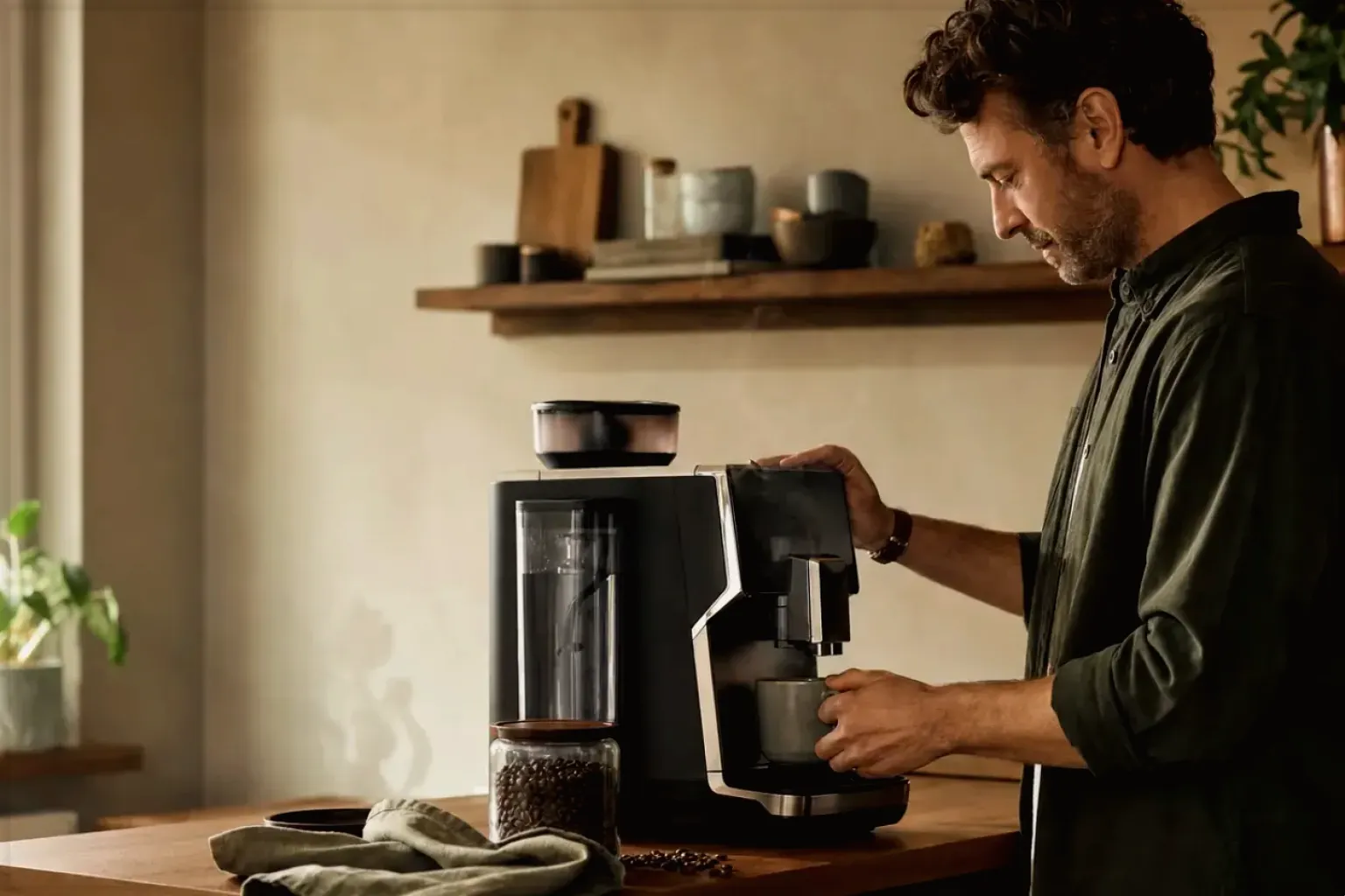 Philips Series 5500 LatteGo EP5547/90 in einer authentischen Nutzungssituation