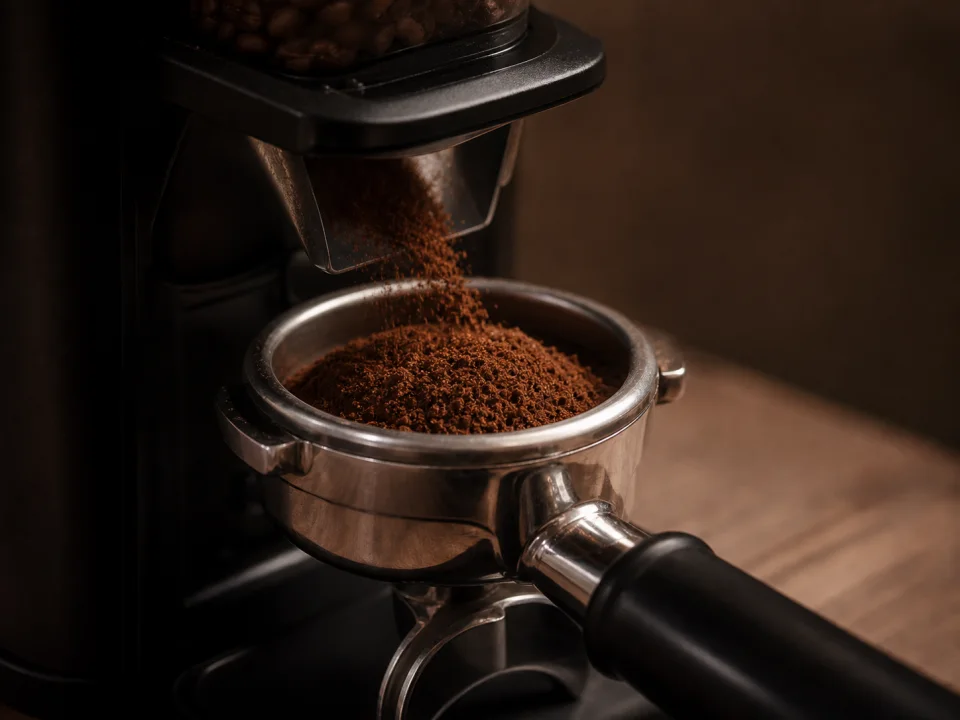 Mahlgrad einer Kaffeemühle präzise einstellen